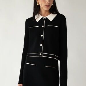 OAK + FORT Collared Sweater